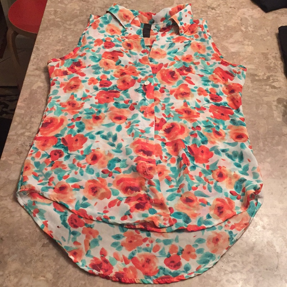 Floral Collared Blouse